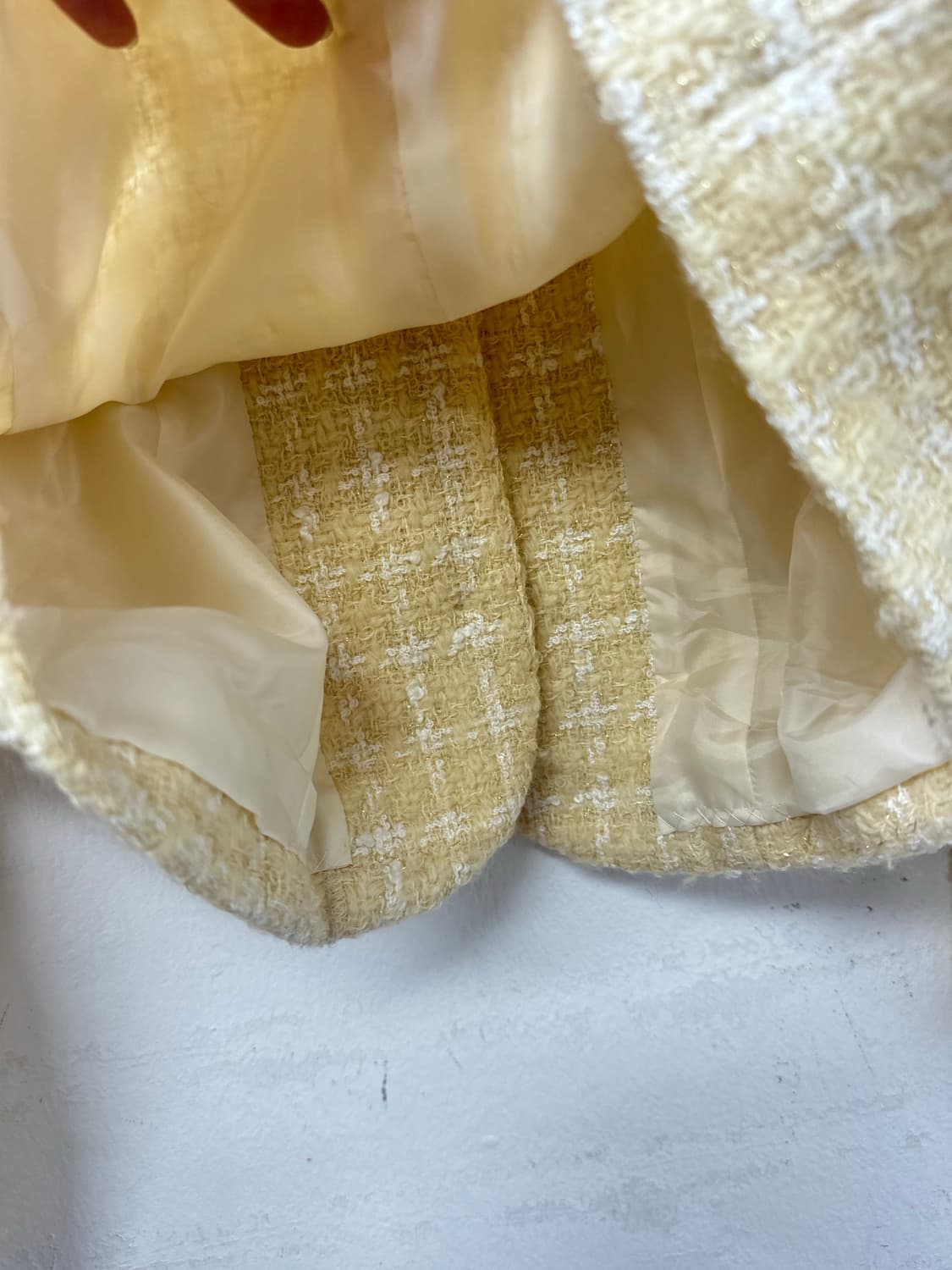 일본빈티지 울 혼방 카라 포인트 빈티지 클래식 트위드 자켓  상품이미지9