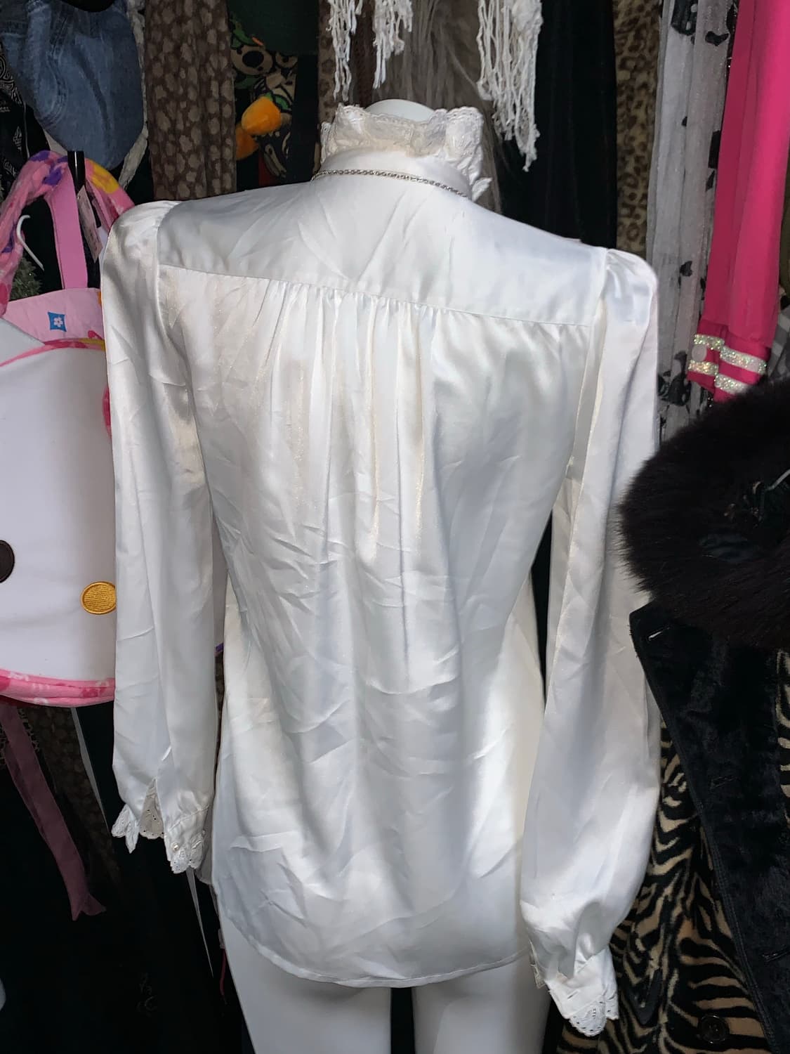 공겜여주st 고딕 로리타 레이스 진주 블라우스 상품이미지6