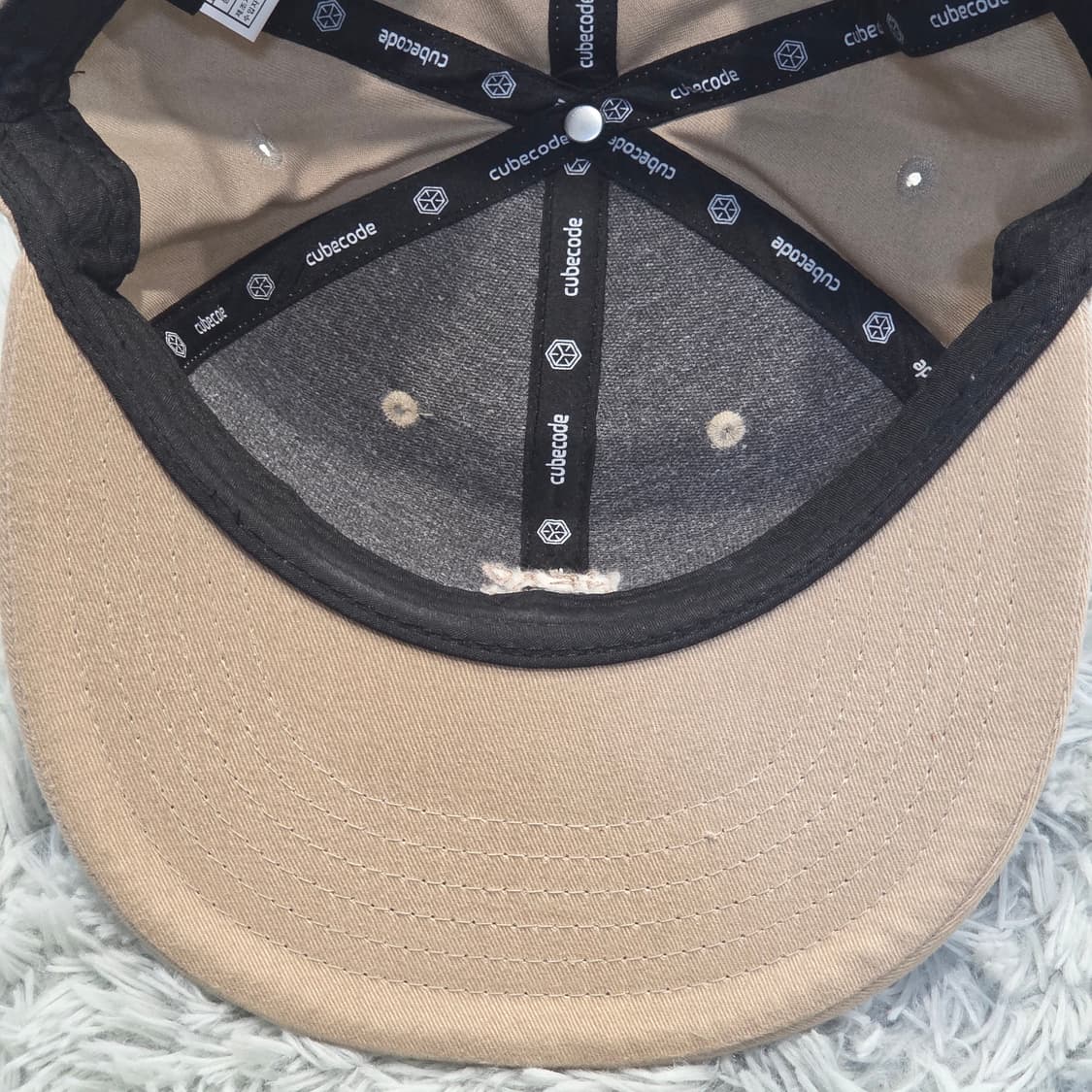 p1-2:큐브코드 스냅백 베이지 (56-59cm) 상품이미지7