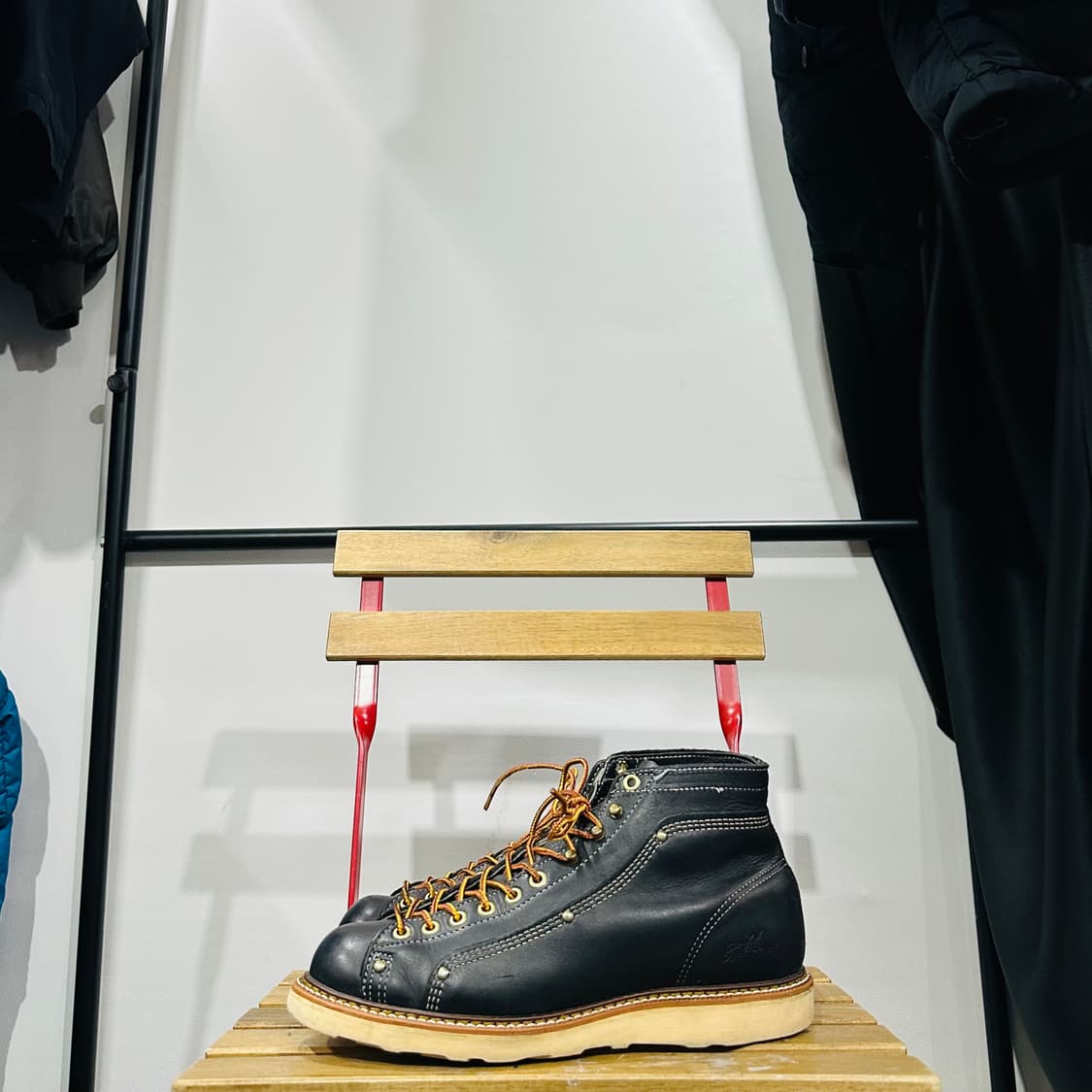 US8.5 265) 쏘로굿 워커 남성 남자 워커 몽키 블랙 레더 상품이미지3