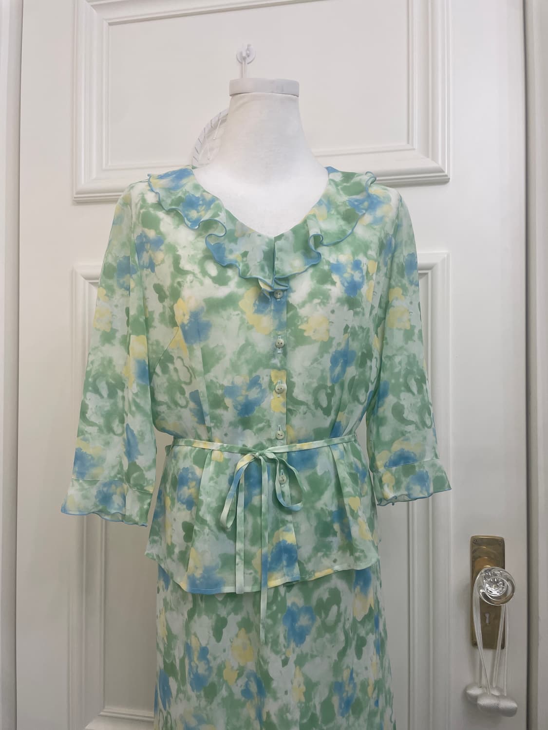 green blue water flower ruffle set-up 상품이미지5