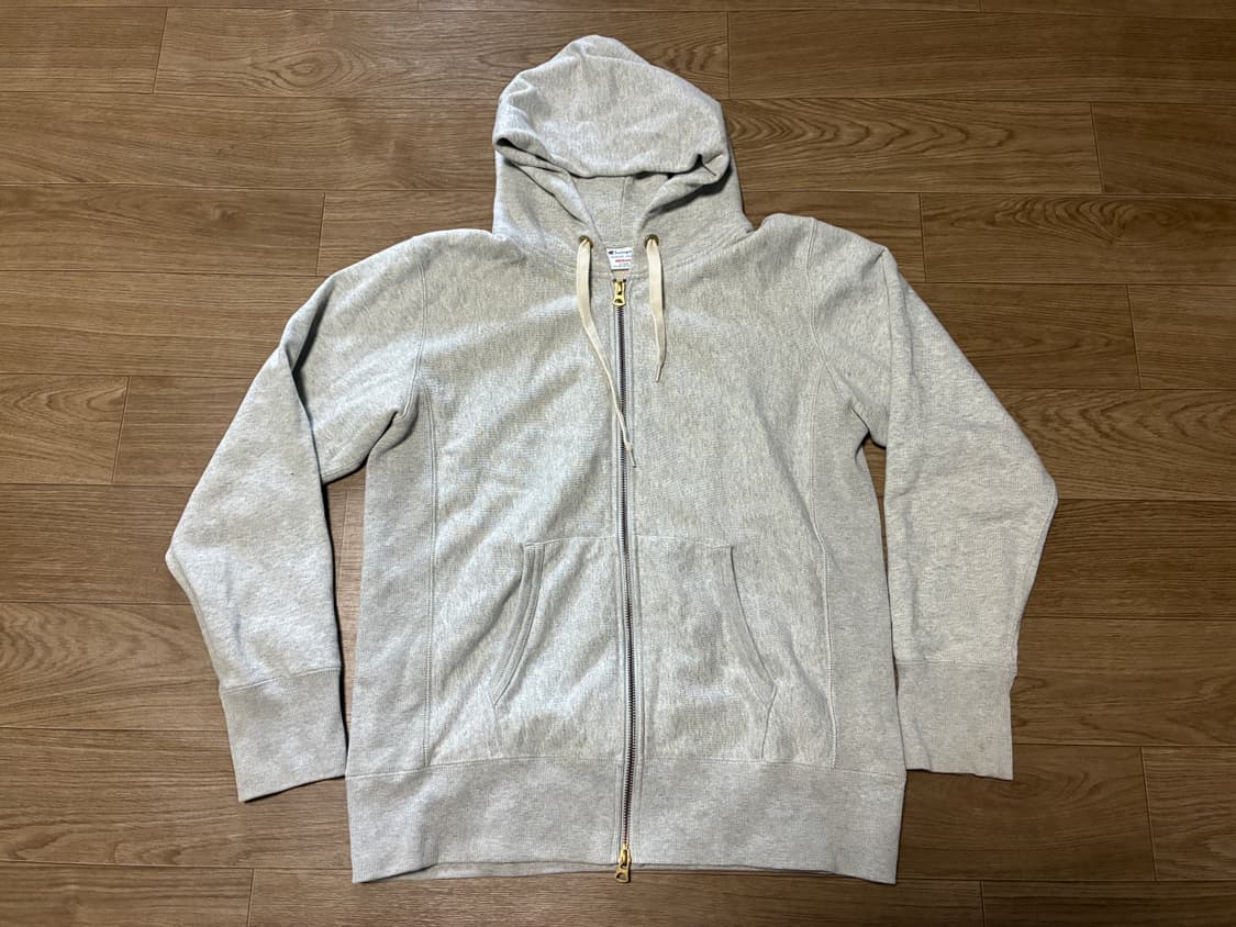 M) 챔피온 리버스위브 후드집업 라이트 그레이 상품이미지1