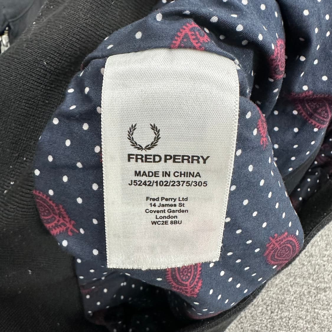 프레드페리 스윙톱 블루종 상품이미지4