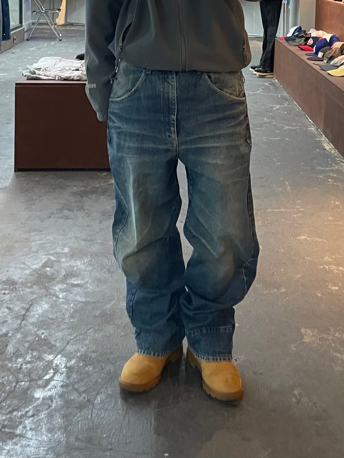 빈티지 워싱 데님 팬츠 H1549 상품이미지1