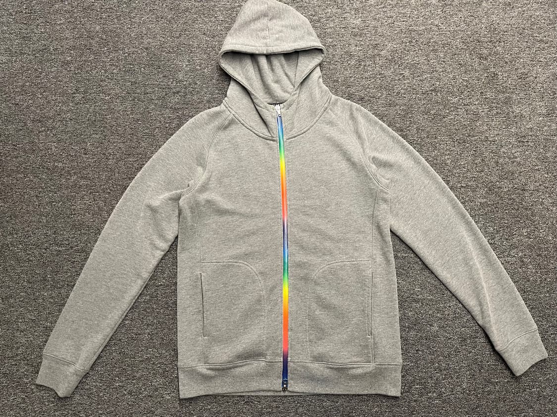 [95] 빔즈 레인보우 집업후드 M  상품이미지1