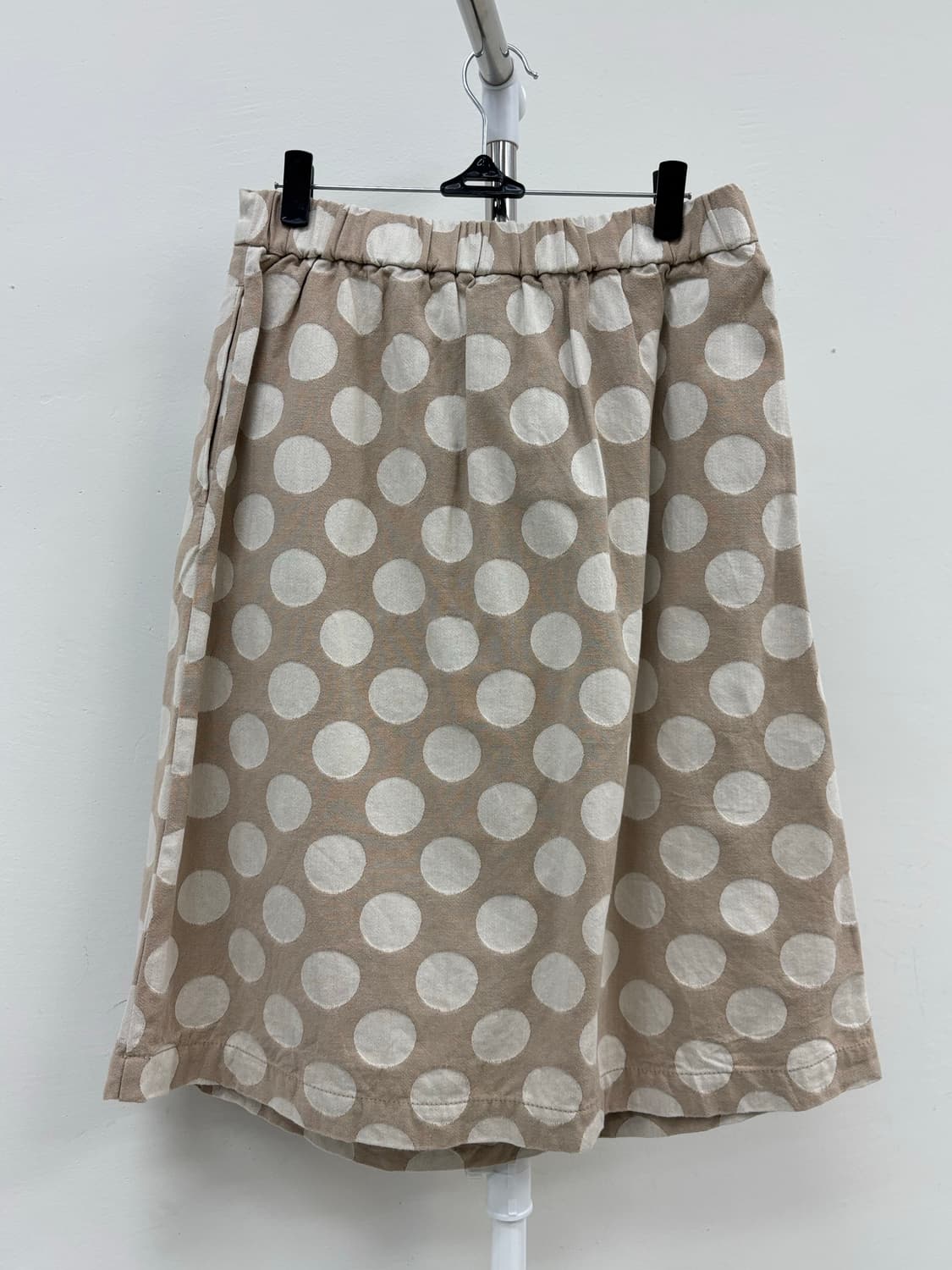 빈티지 베이지 도트 랩 스커트 상품이미지6