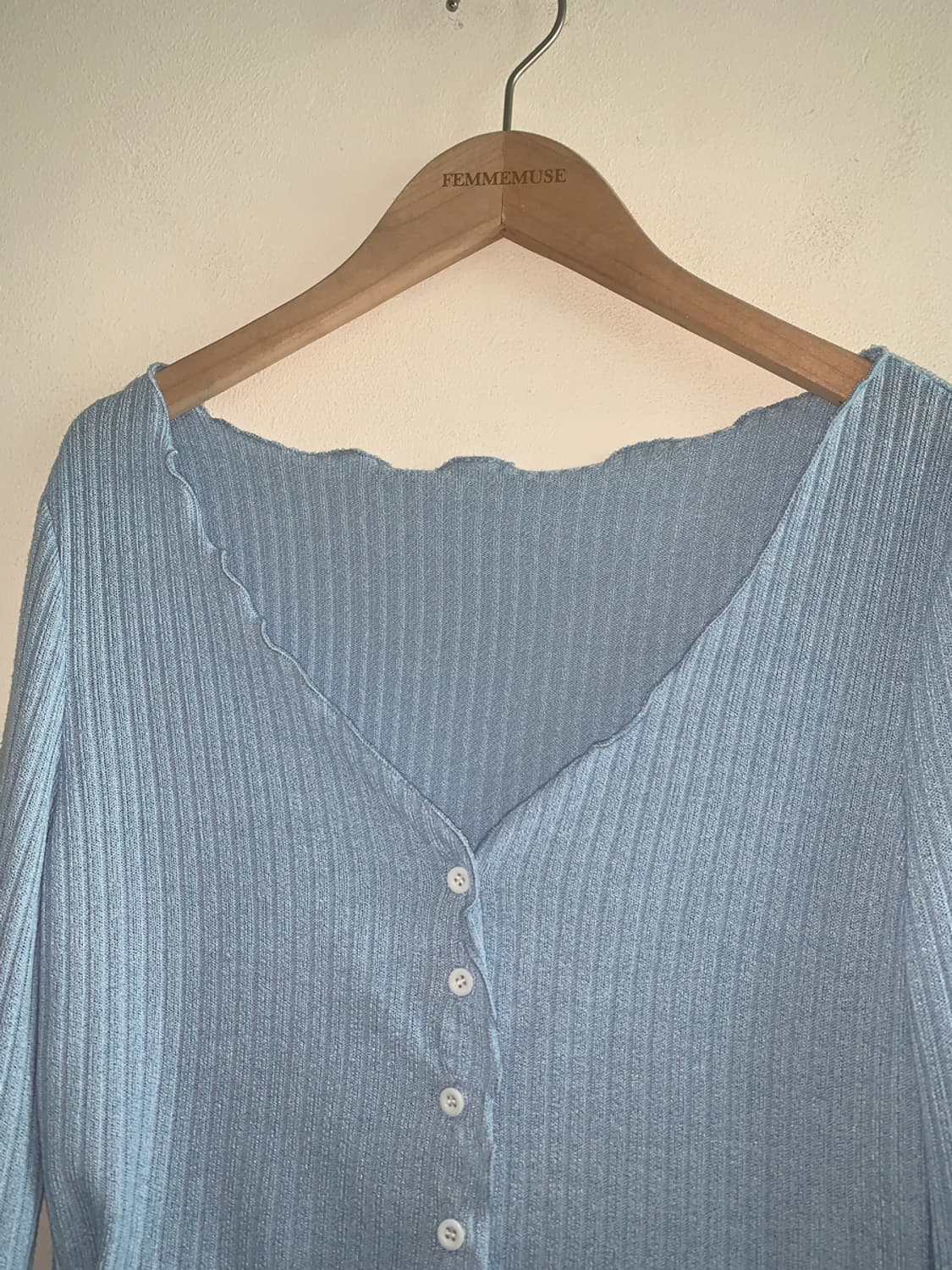 rill button cardigan(sky blue) 상품이미지3