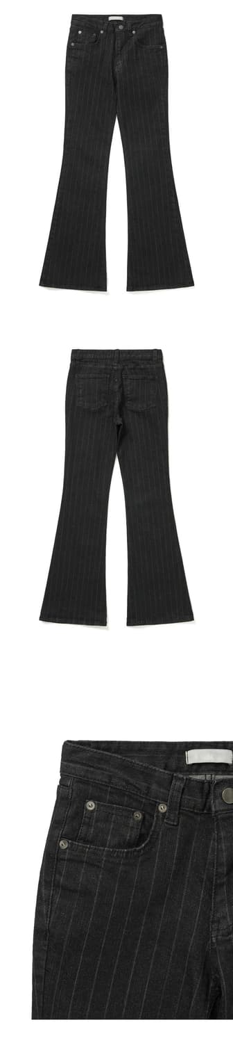 스트라이프 부츠컷 팬츠 M 상품이미지3