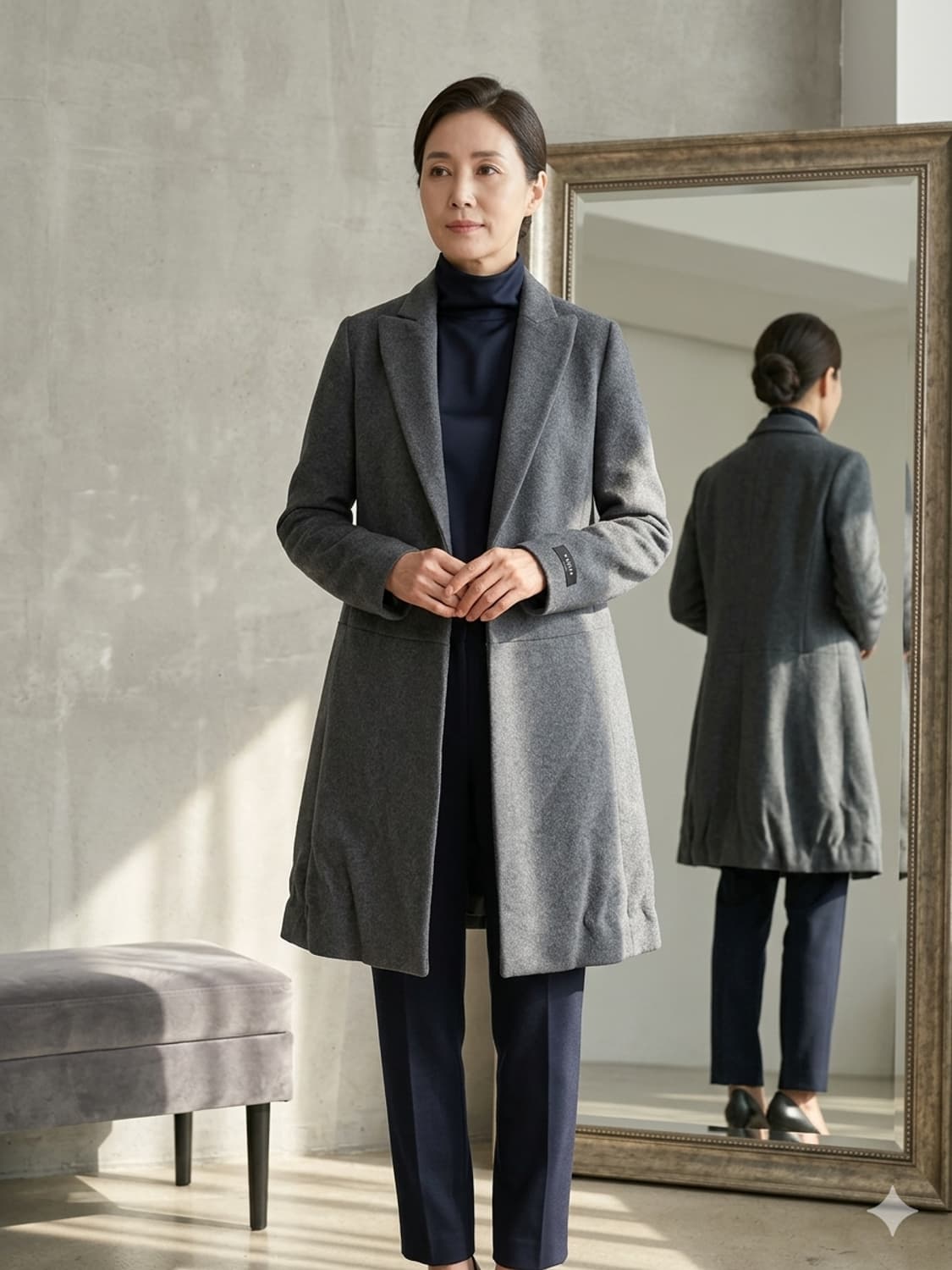 (백화점 정품) 씨어리 그레이 코트 S 상품이미지3