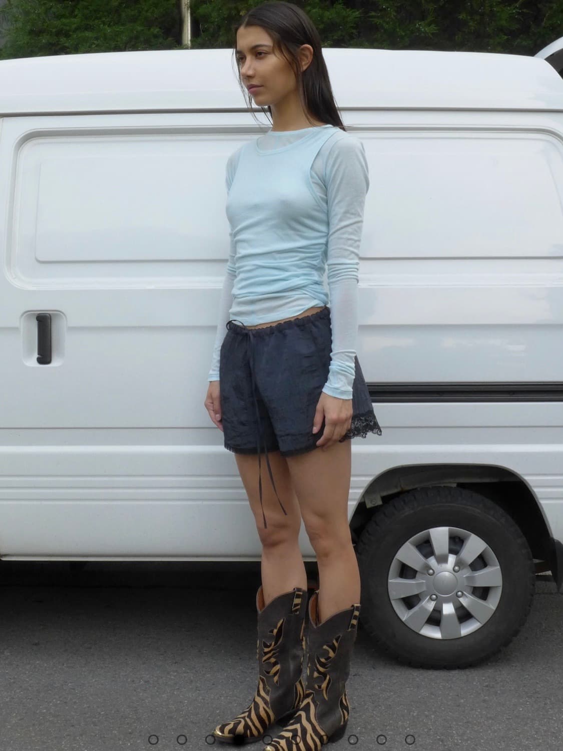 SEO 에스이오 레이스 쇼츠 블랙 상품이미지1