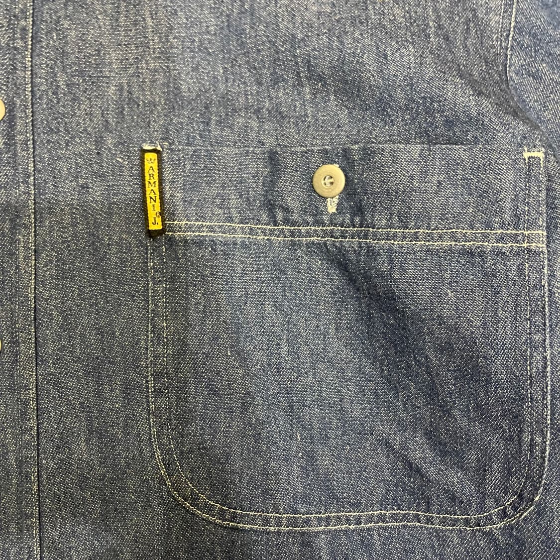 90's 알마니 데님 셔츠 상품이미지2