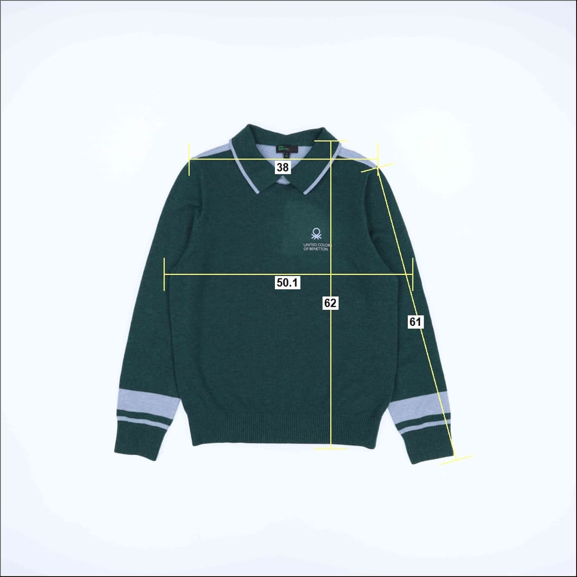 [95] 신형 베네통 여성 캐주얼 니트 카라 맨투맨 N6965 상품이미지5