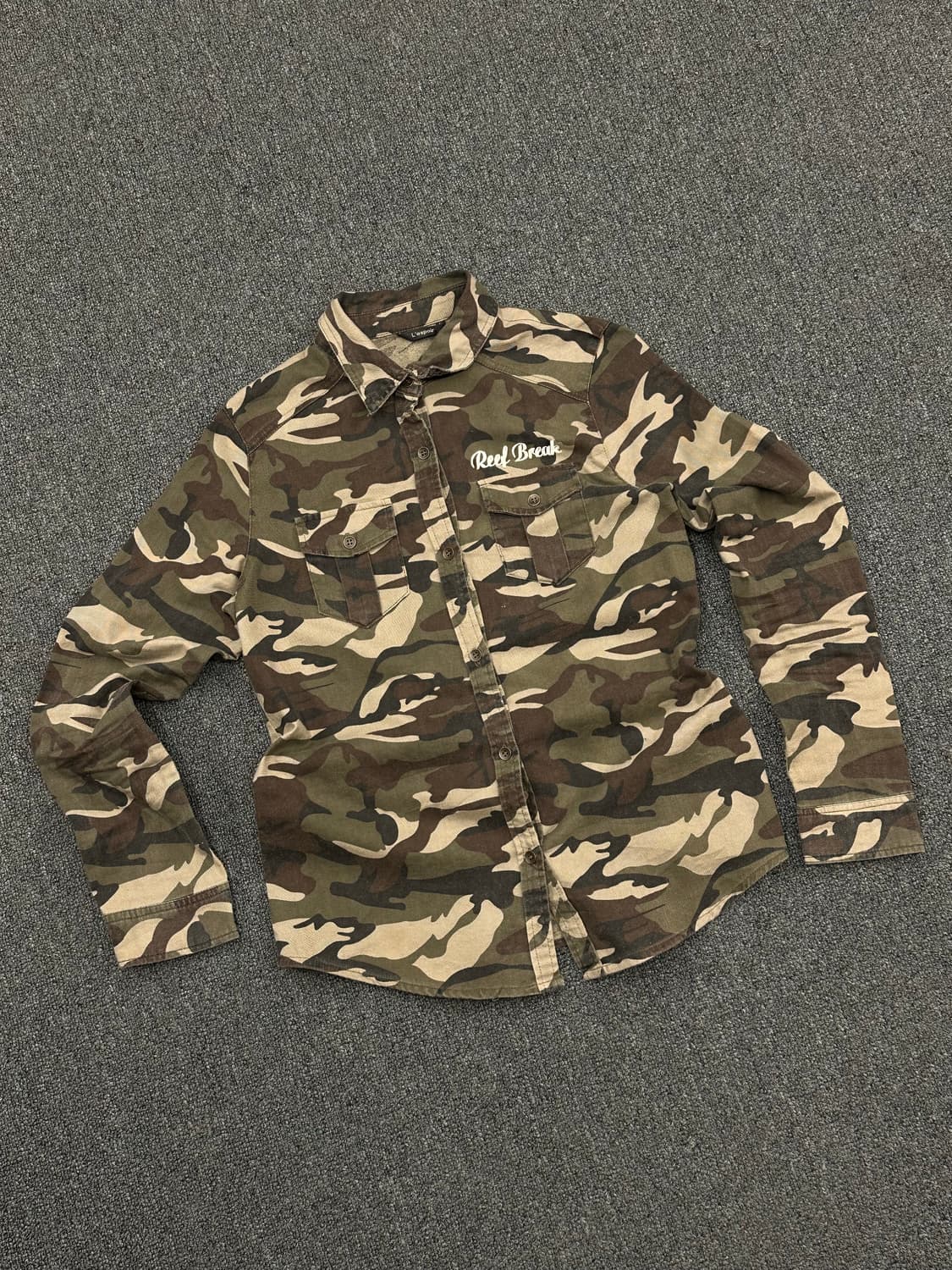 M)Japanese Vintage 여성 밀리터리 포켓 셔츠 상품이미지1