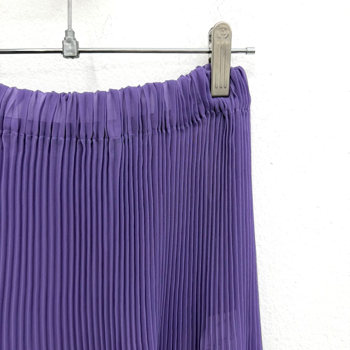 purple chiffon pleated skirt 상품이미지2