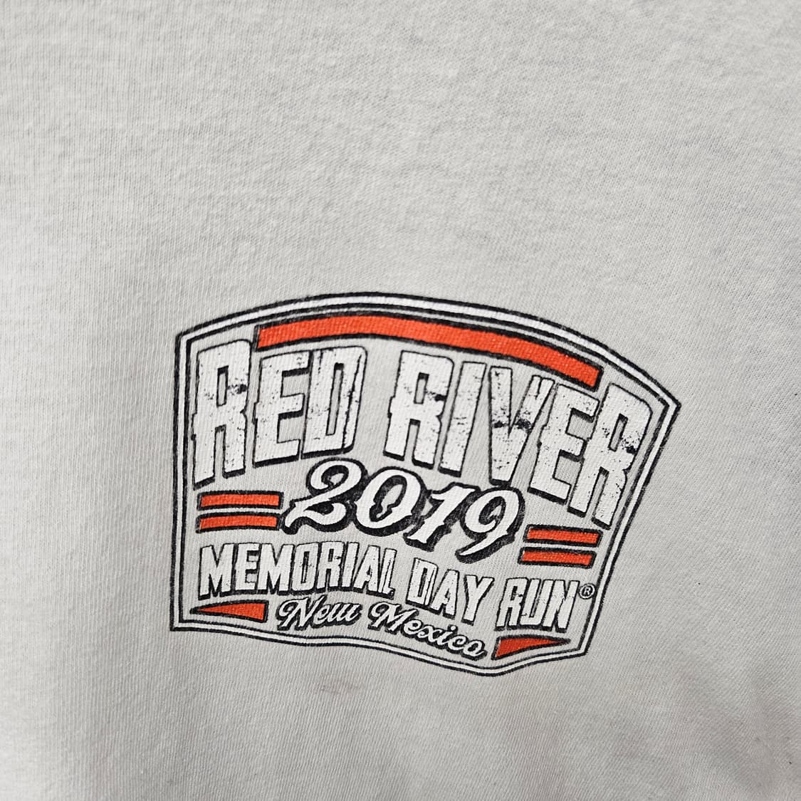 USA 90's RED RIVER 백 프린팅 반팔티 화이트 상품이미지3