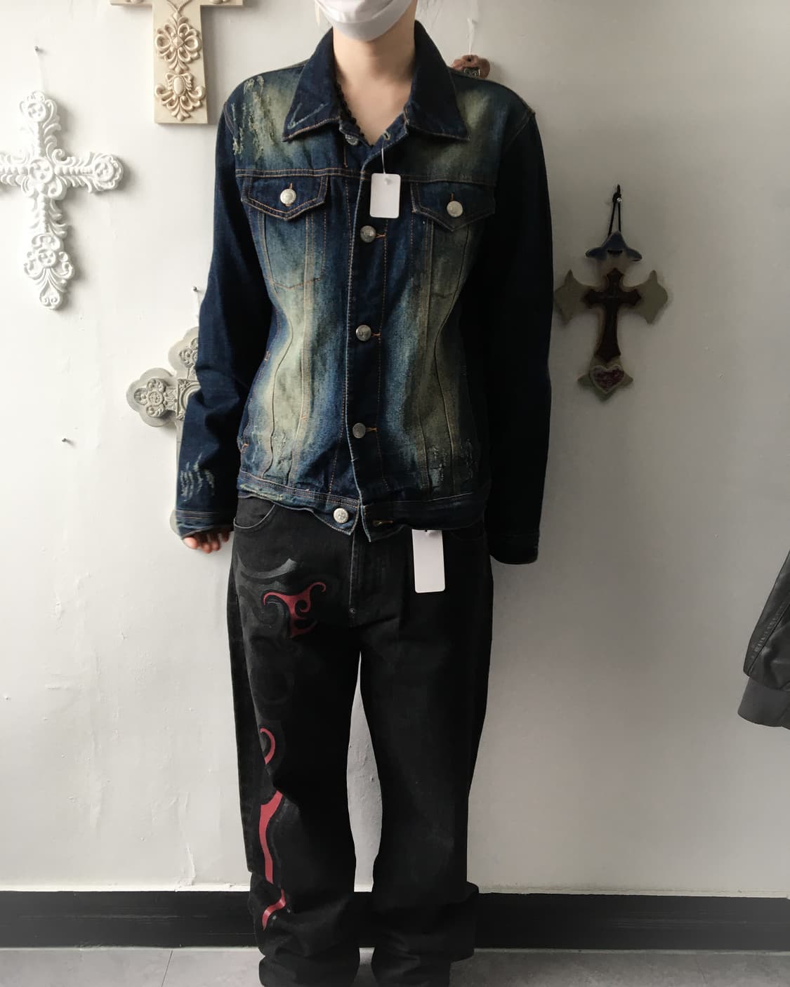 Jack rose damage washing denim jacket 상품이미지6