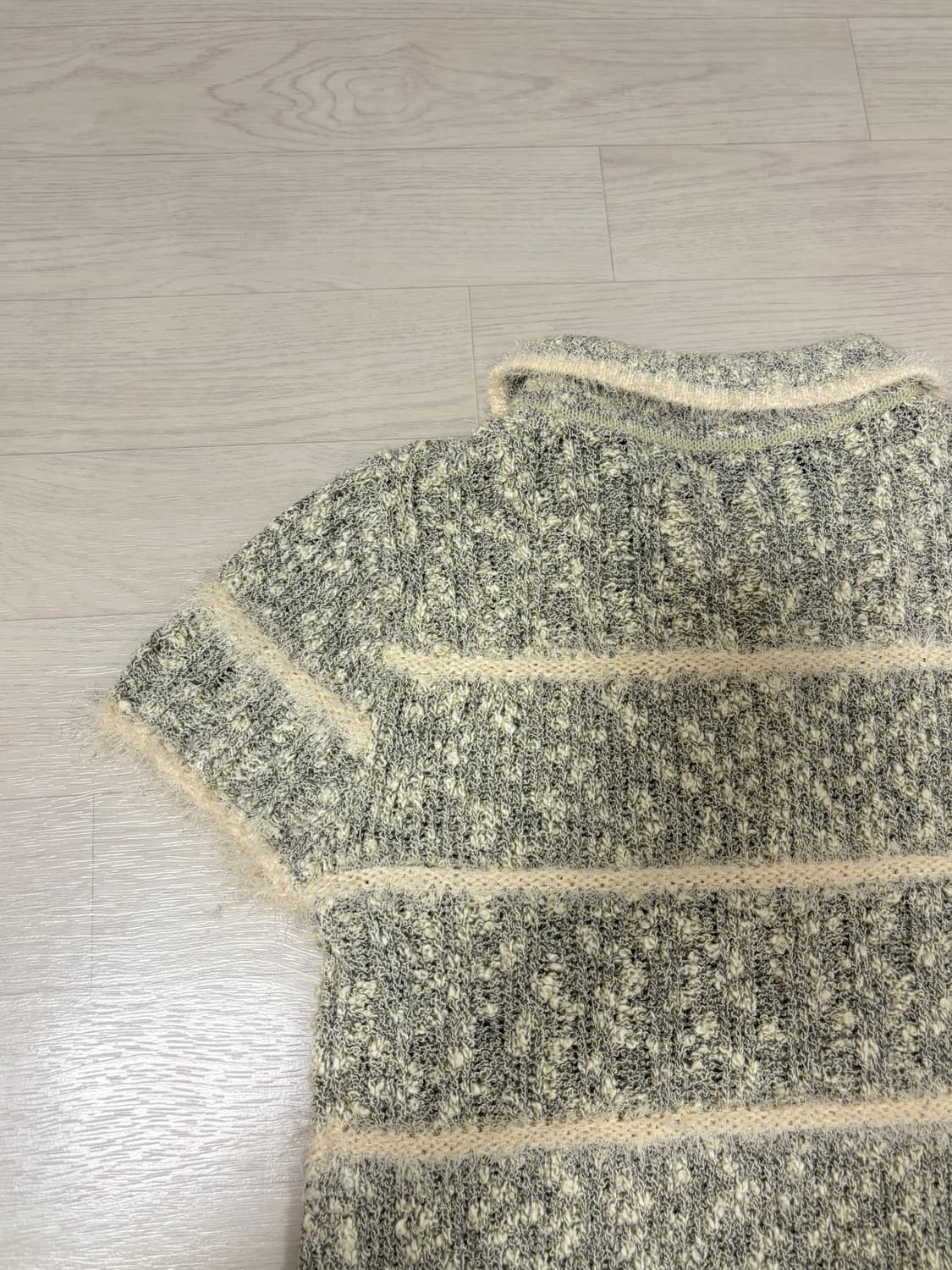 스컬프터 Mixed Yarn Collared Top 상품이미지3