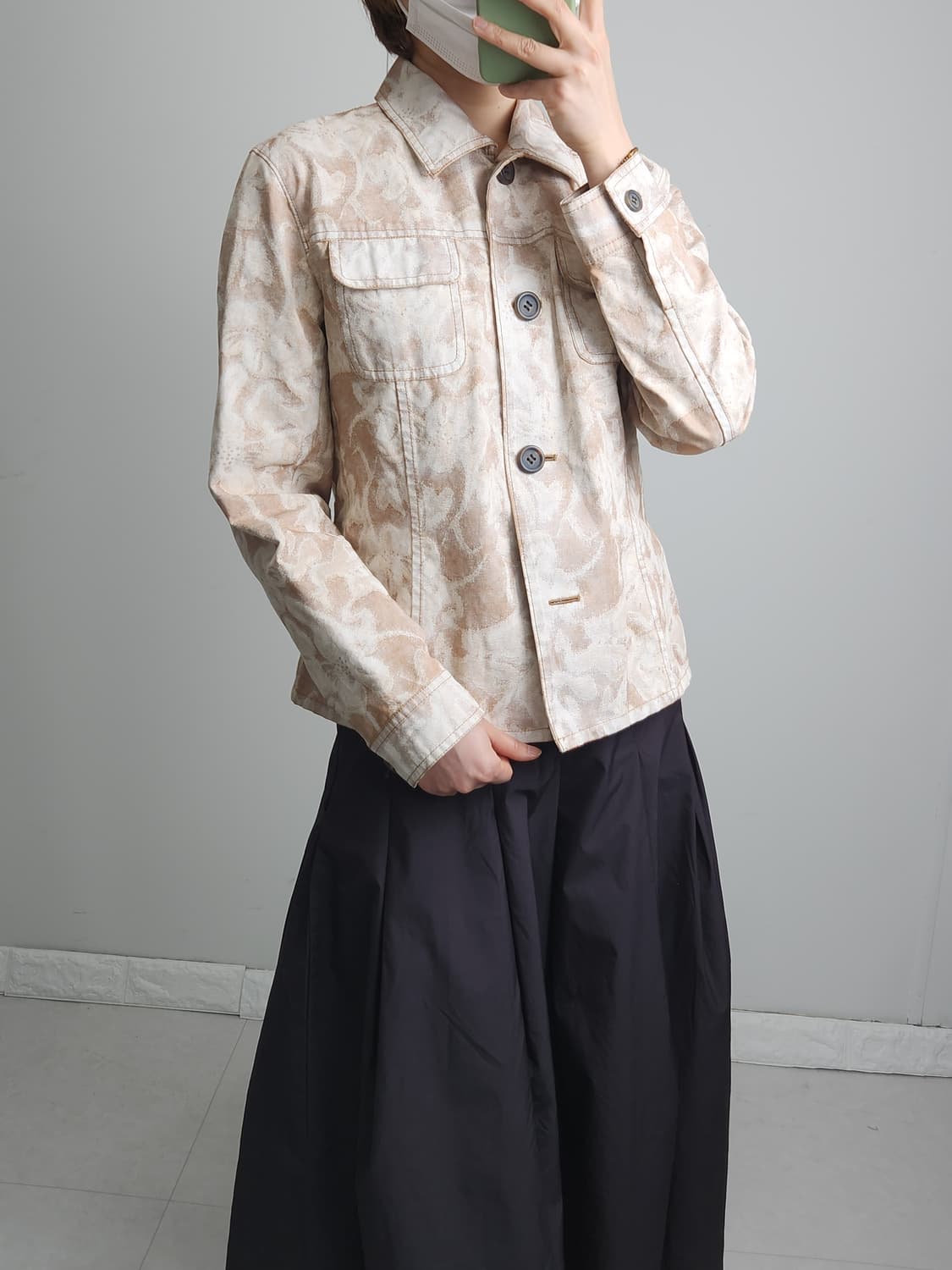 드로잉 패턴 자켓 상품이미지5