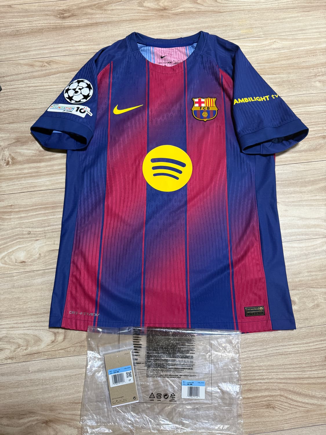 25-26 바르셀로나 홈 adv(어센틱) 유니폼 라민 야말 상품이미지2