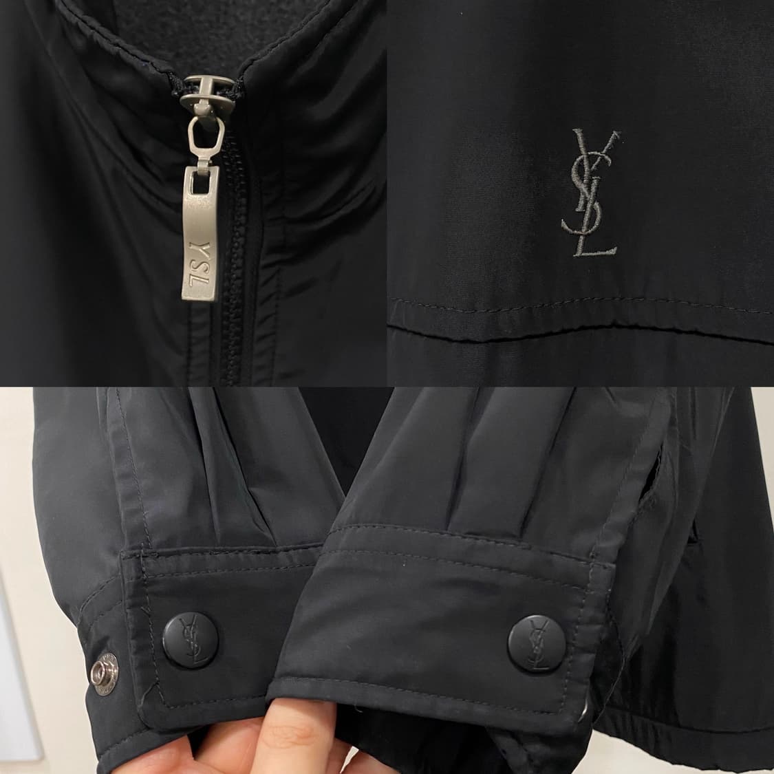 YSL 입생로랑 플리스안감 폴리쉘 블루종 상품이미지5