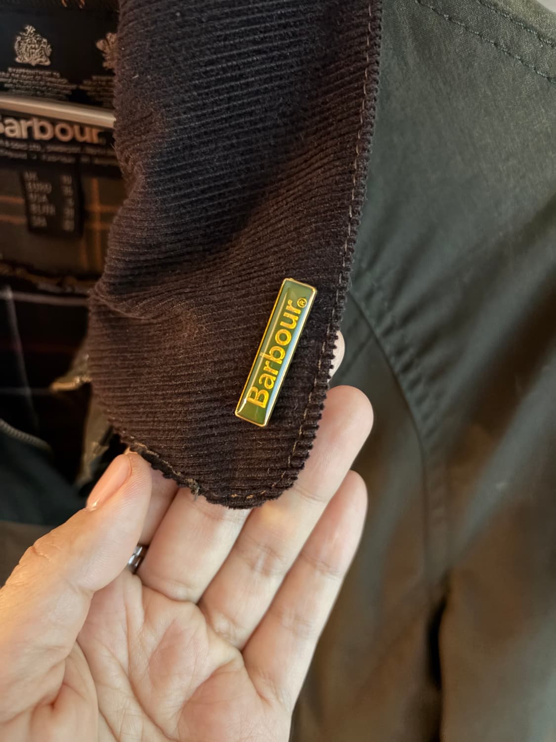 Barbour 바버 비드넬 자켓, 올리브, uk10(55-66) 상품이미지3