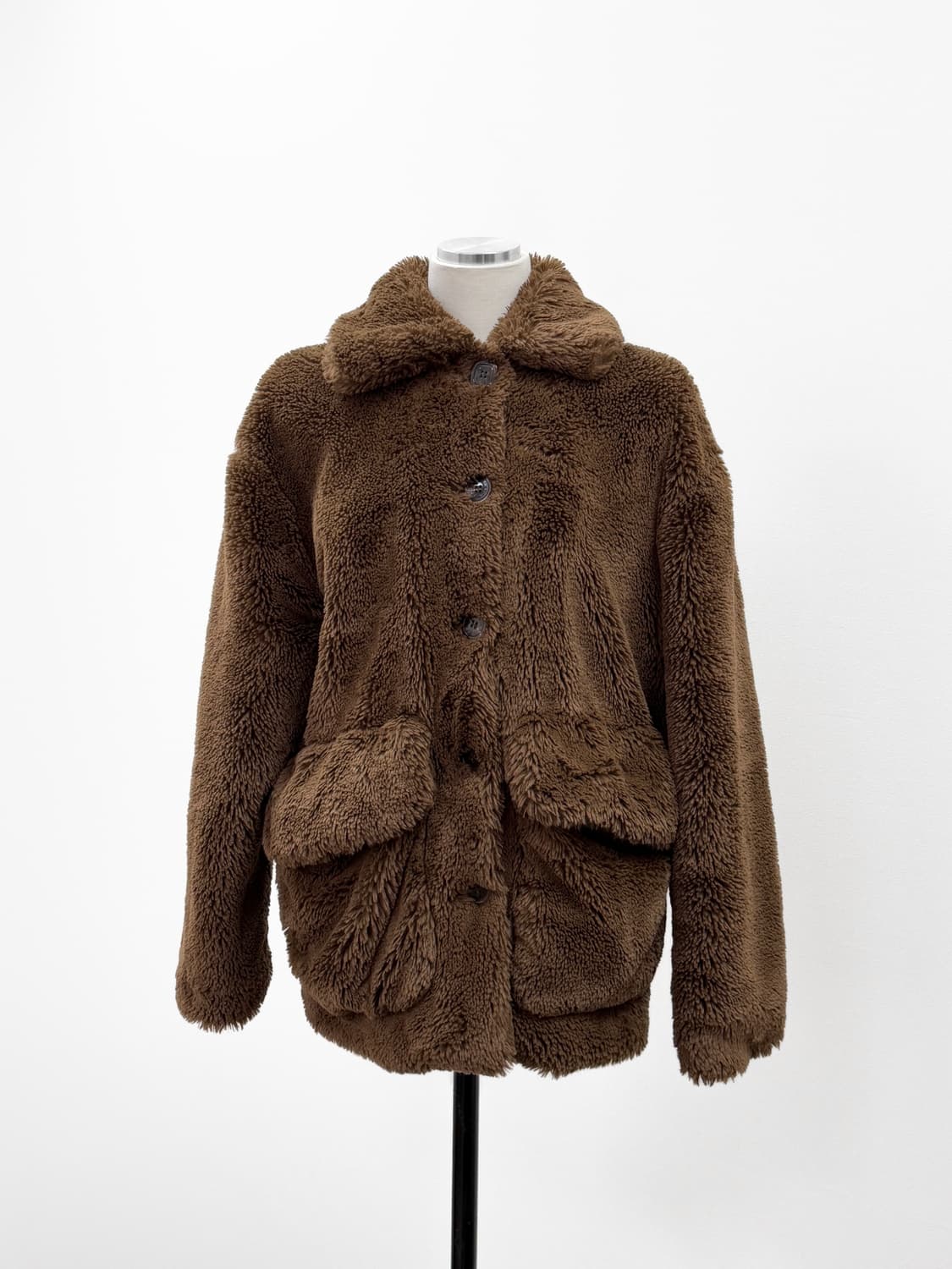 메종 키츠네 제니 브라운 퍼 자켓 상품이미지8