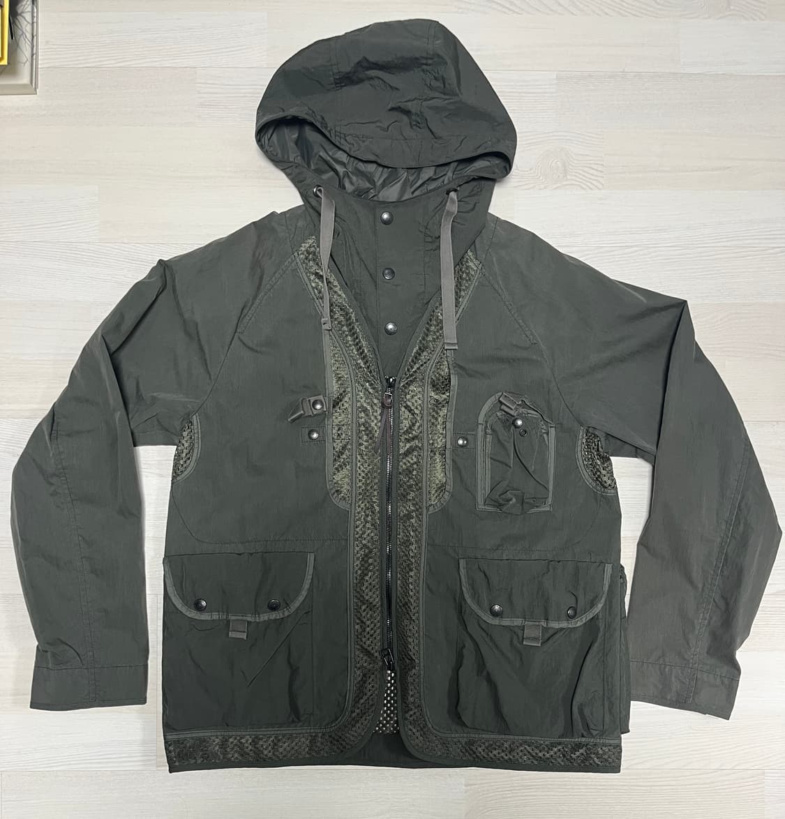M) 이스트로그 트레블러 메쉬 자켓 올리브 판매. 상품이미지1