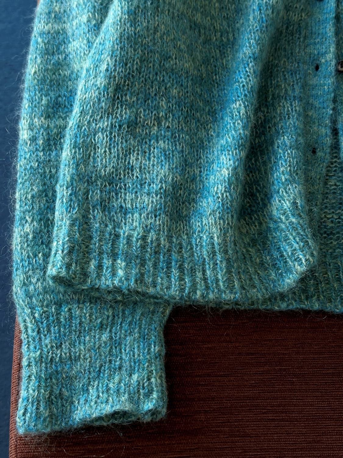 Mohair wool pattern design knit cardigan 상품이미지4