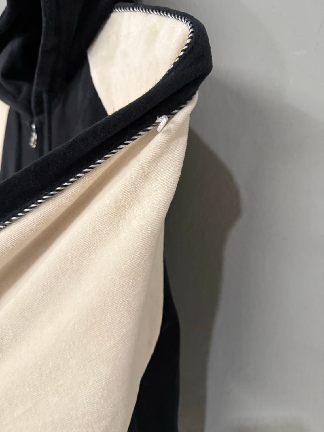 raglan 2-way velvet hood zip-up 상품이미지10