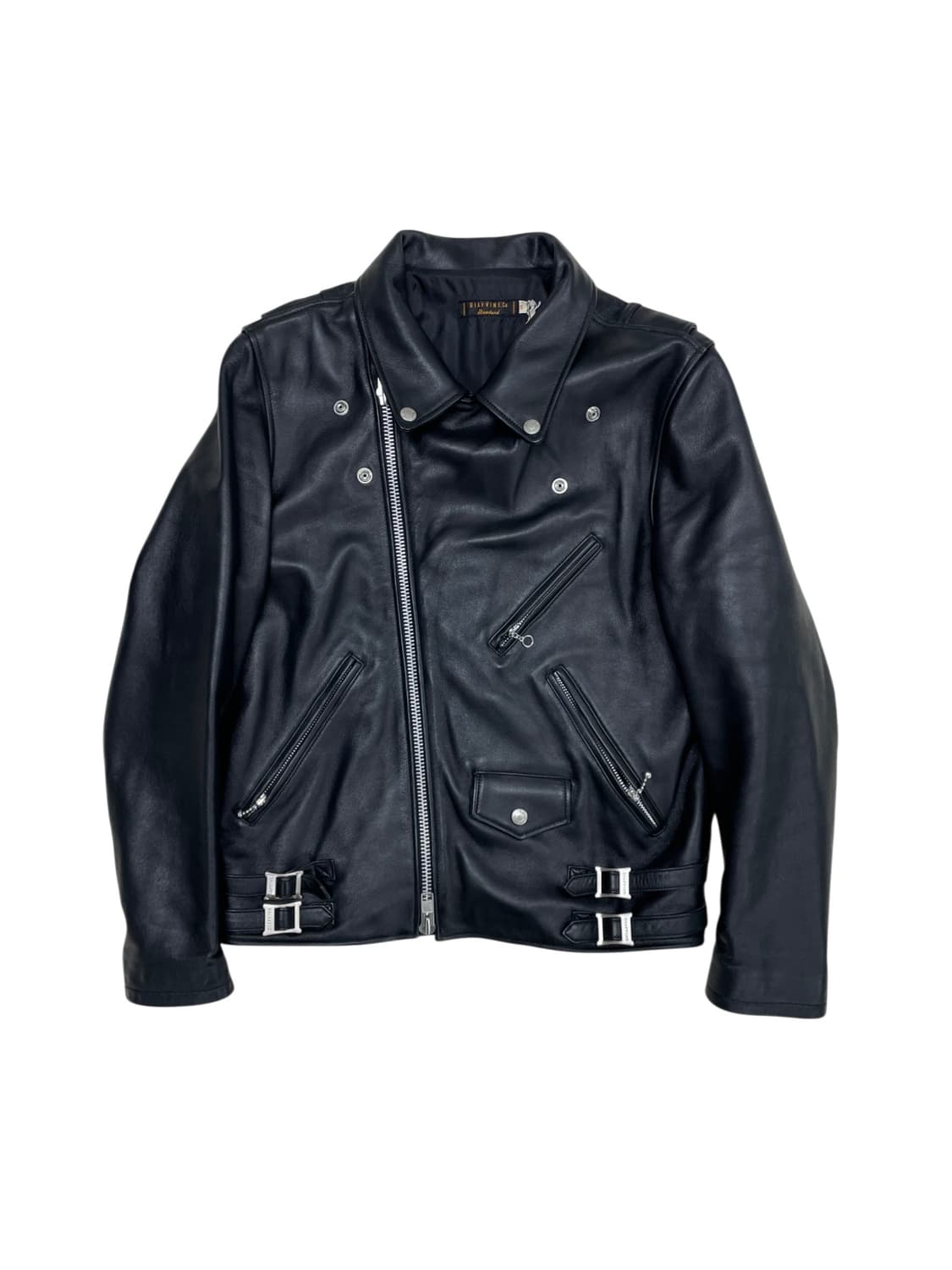[M] 디아프바인 양가죽 더블 라이더 자켓 새상품 데드스탁 상품이미지3