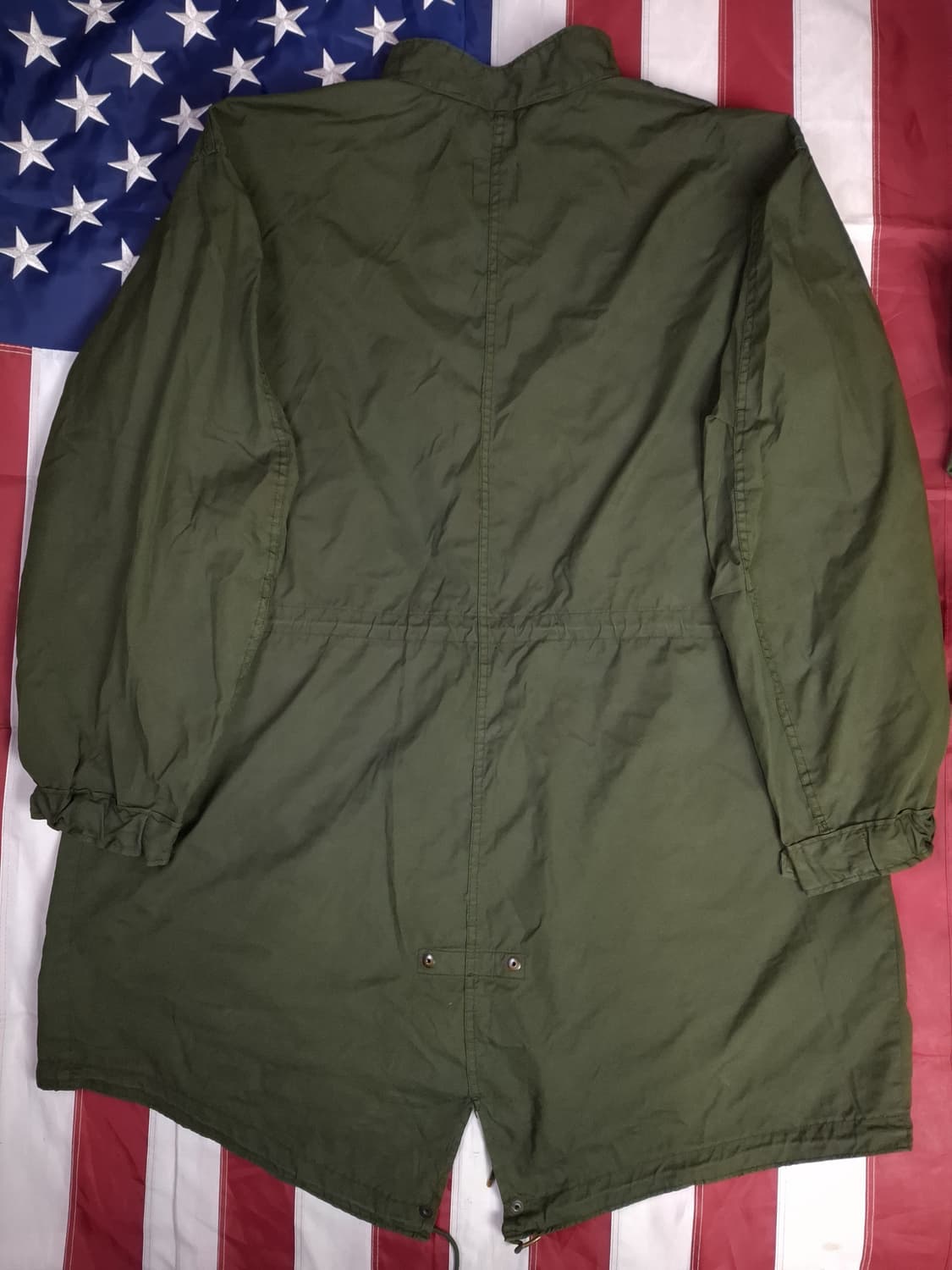 오리지날 미군 M-65 피쉬테일 개파카 염색작업 상품이미지7