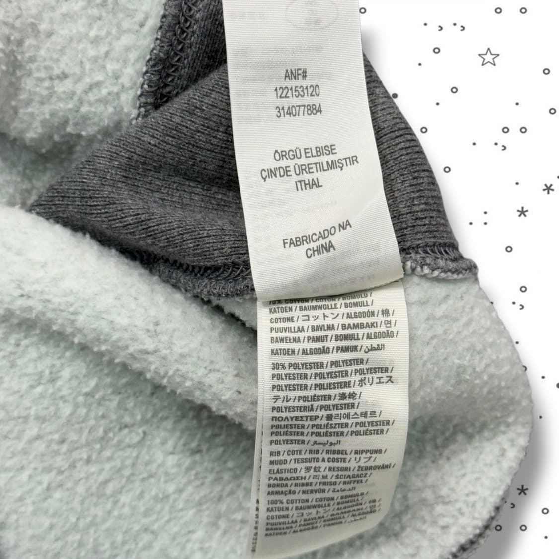 L Abercrombie 아베크롬비 스펠아웃 기모 맨투맨 상품이미지5