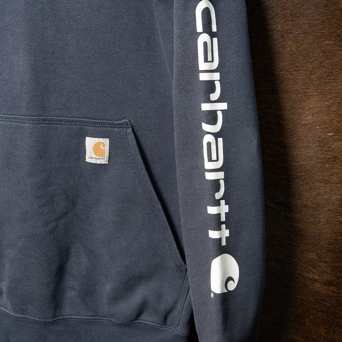 [S] 칼하트 K288 미드웨이트 로고 슬리브 후디 / 후드티  상품이미지3