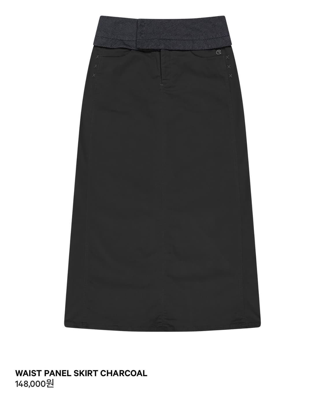 코이세이오 웨이스트 패널 스커트 차콜 1 사이즈 상품이미지1