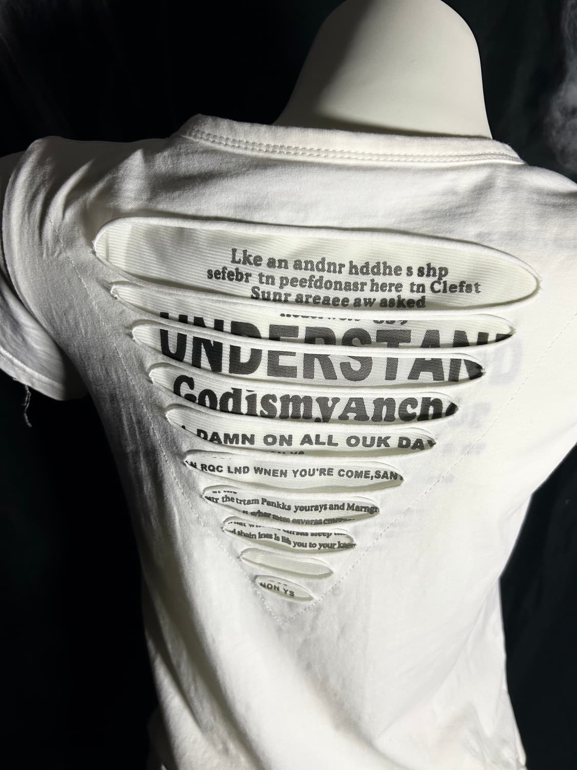 y2k typo back detailed tee 상품이미지4