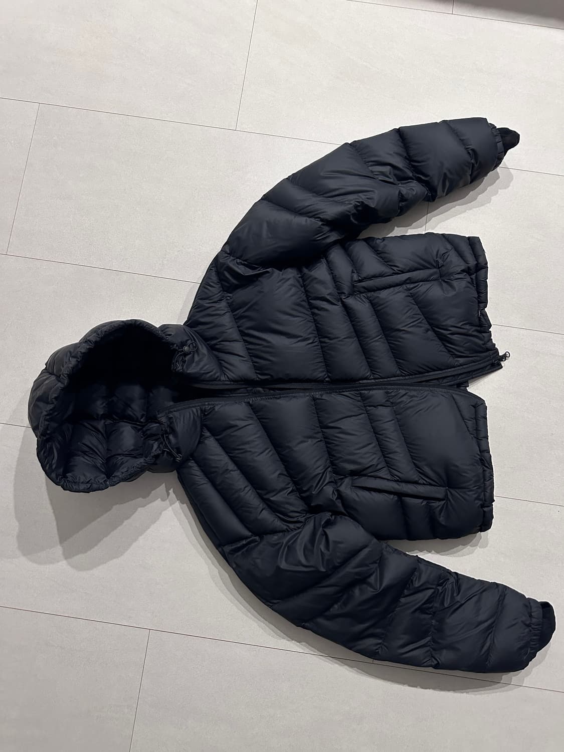 밈더워드로브 라이닝 다운 점퍼 블랙 1 상품이미지3