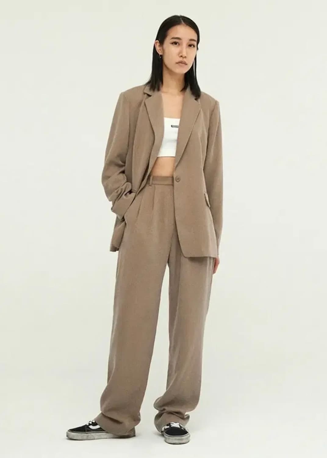 미스치프 모드 팬츠 베이지 상품이미지1