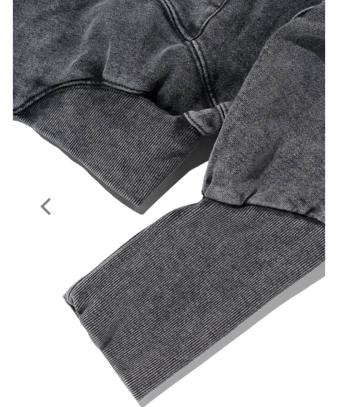 미스치프 벌룬 후드 워시드 차콜 상품이미지5