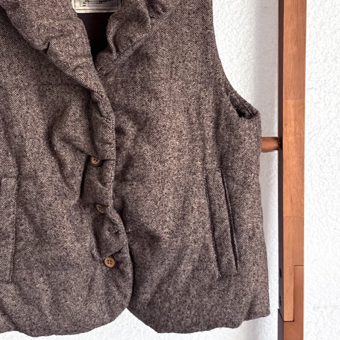 가든 브라운 울 패딩 조끼 상품이미지3