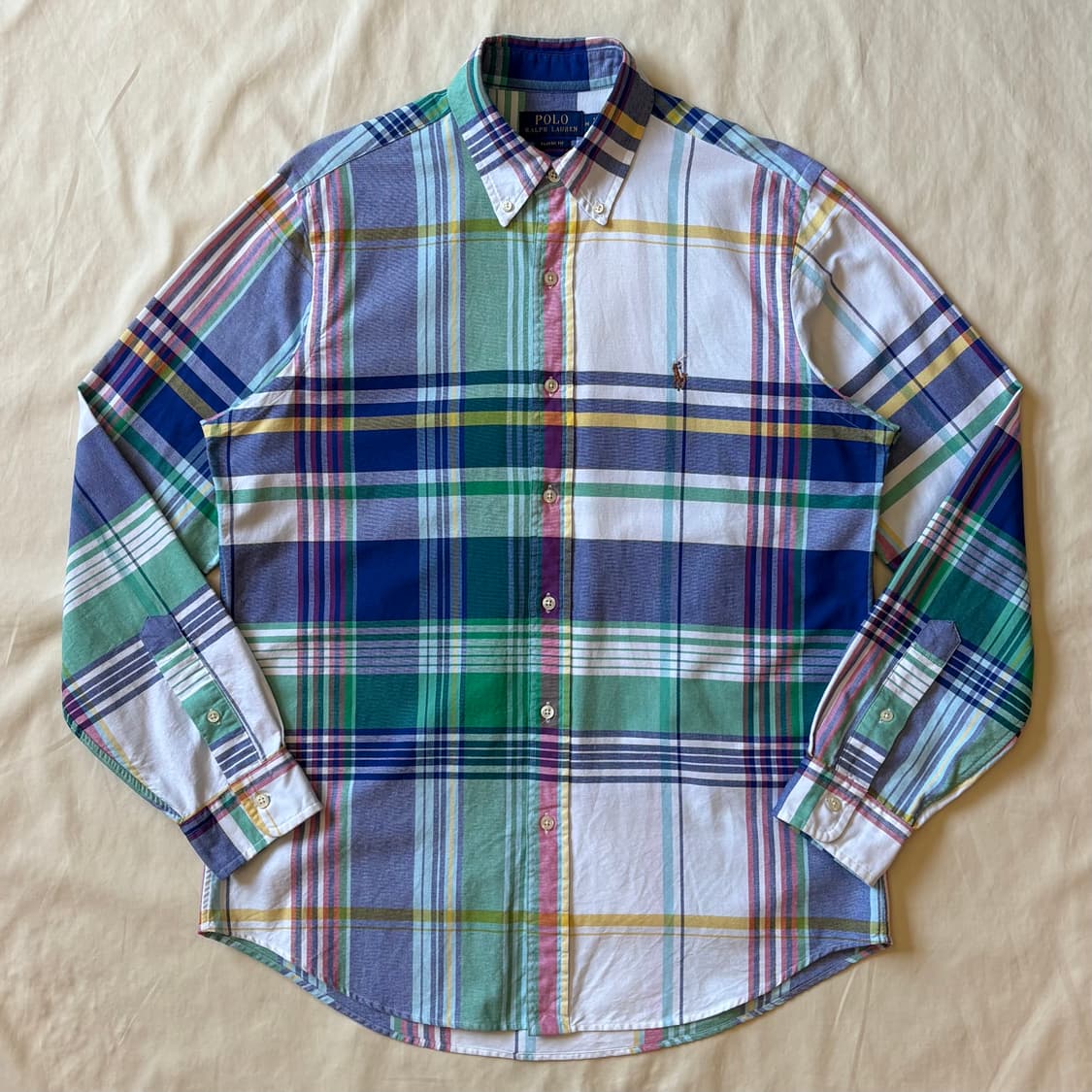 [M/100] 신형 폴로 랄프로렌 Oxford 체크 클래식 핏 셔츠 상품이미지1