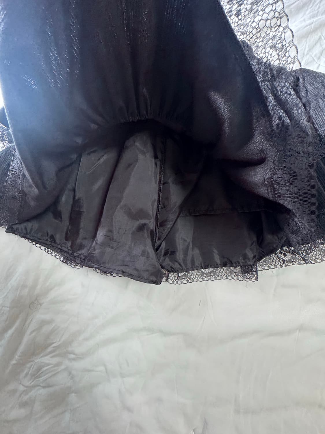 🎀귀염뽀짝여친재질st🎀 수플레 레이스 골덴 스웨이드 밴딩 캉캉 플레어 상품이미지3