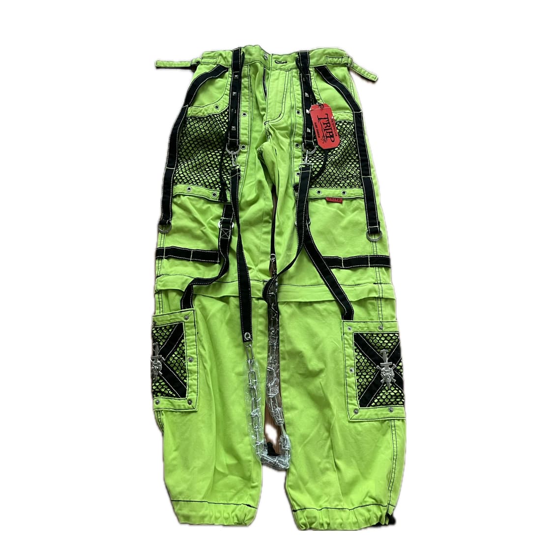 트립 nyc tripp nyc 네온 팬츠 xxs 펑크 고스 서브컬쳐 상품이미지1