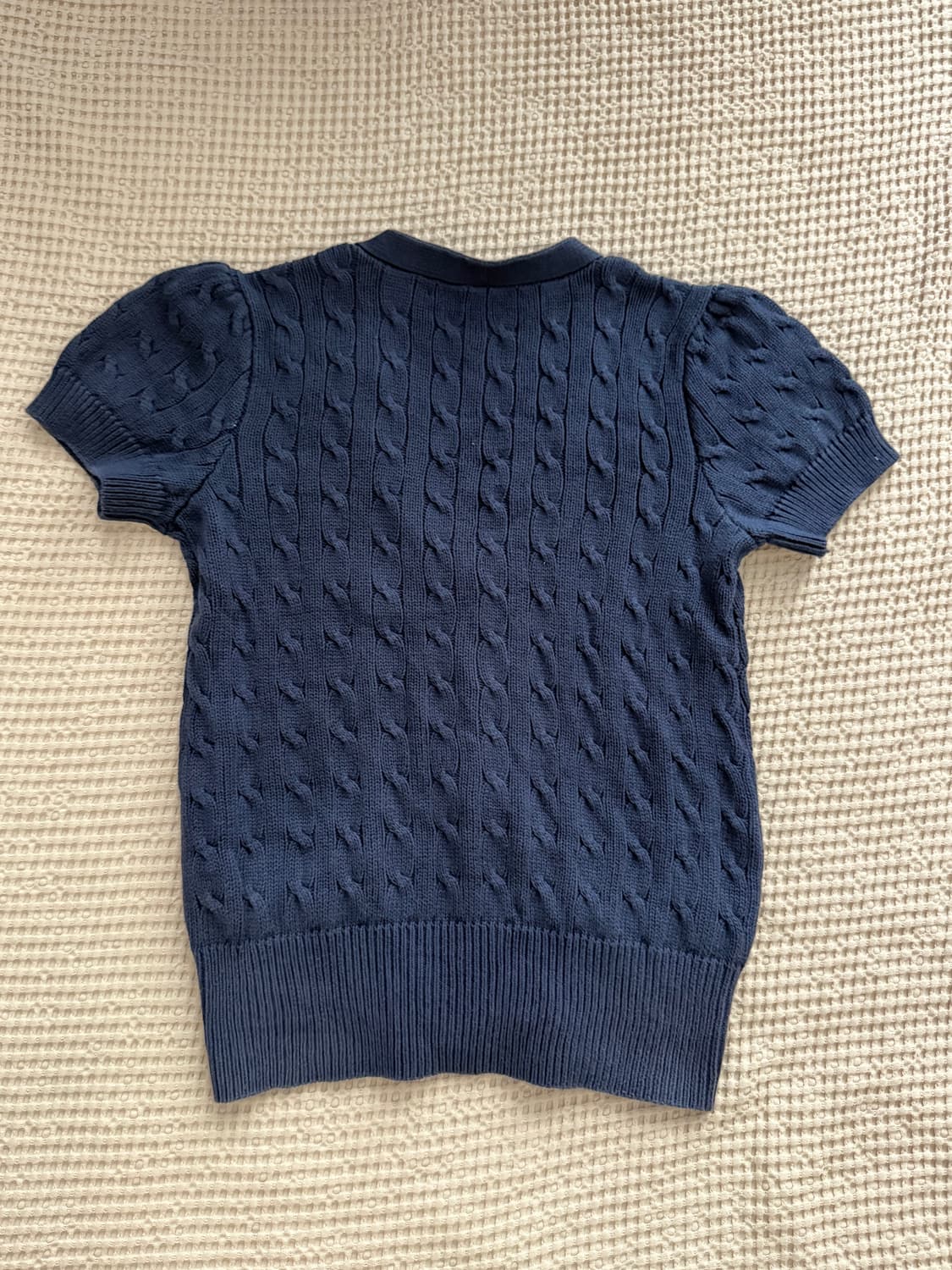 폴로랄프로렌 스포츠 네이비 케이블 반팔 가디건 상품이미지2