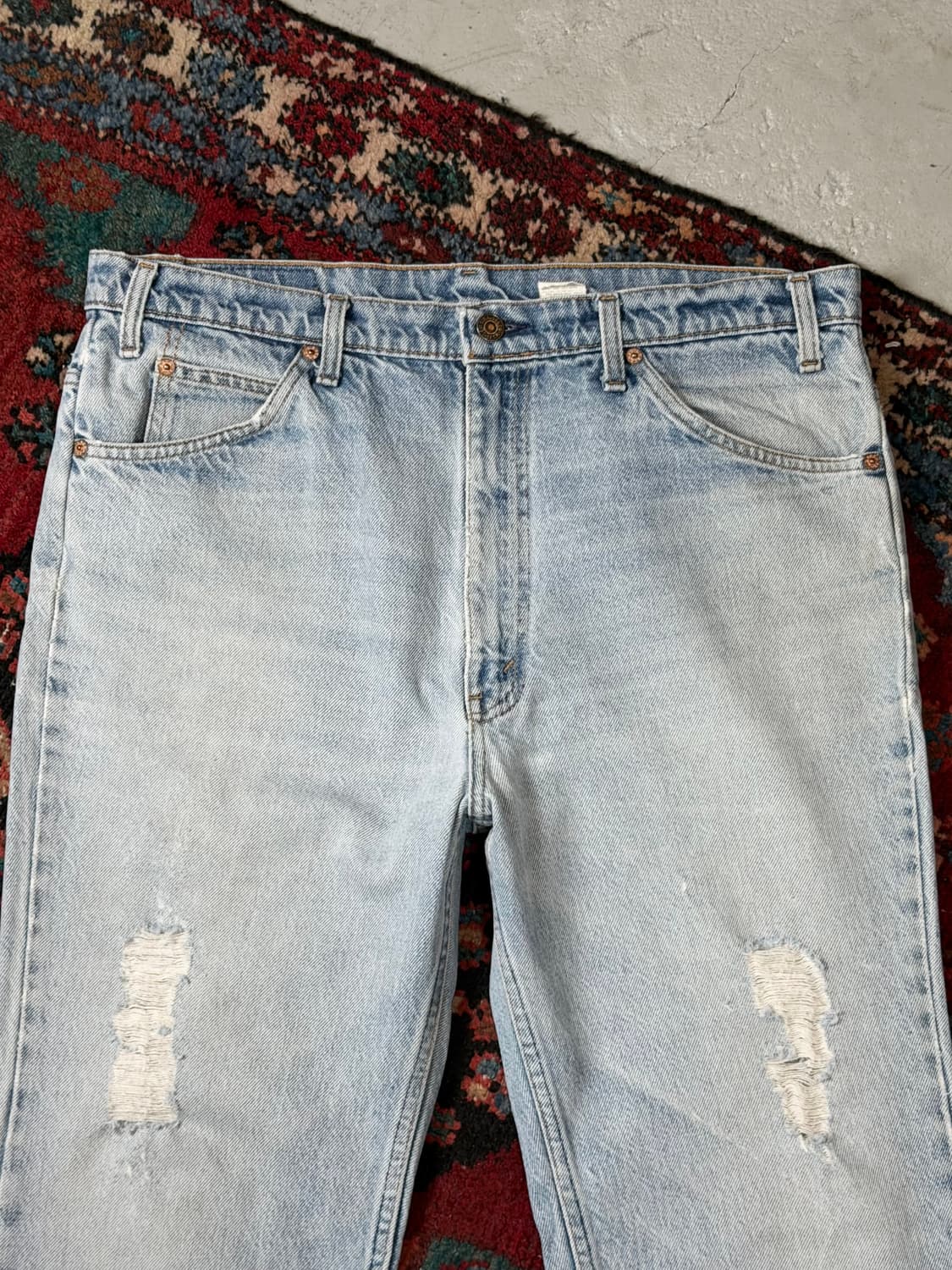 90's USA Made 빈티지 리바이스 517 오렌지탭 부츠컷 상품이미지5