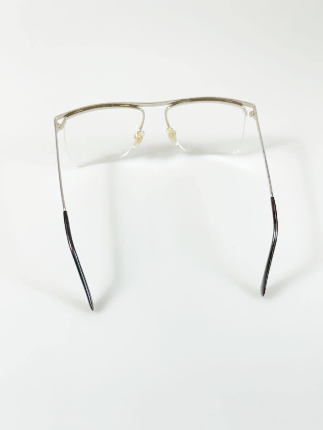 90s 미국제 빅스퀘어 하프림 프레임 빈티지 안경 상품이미지5