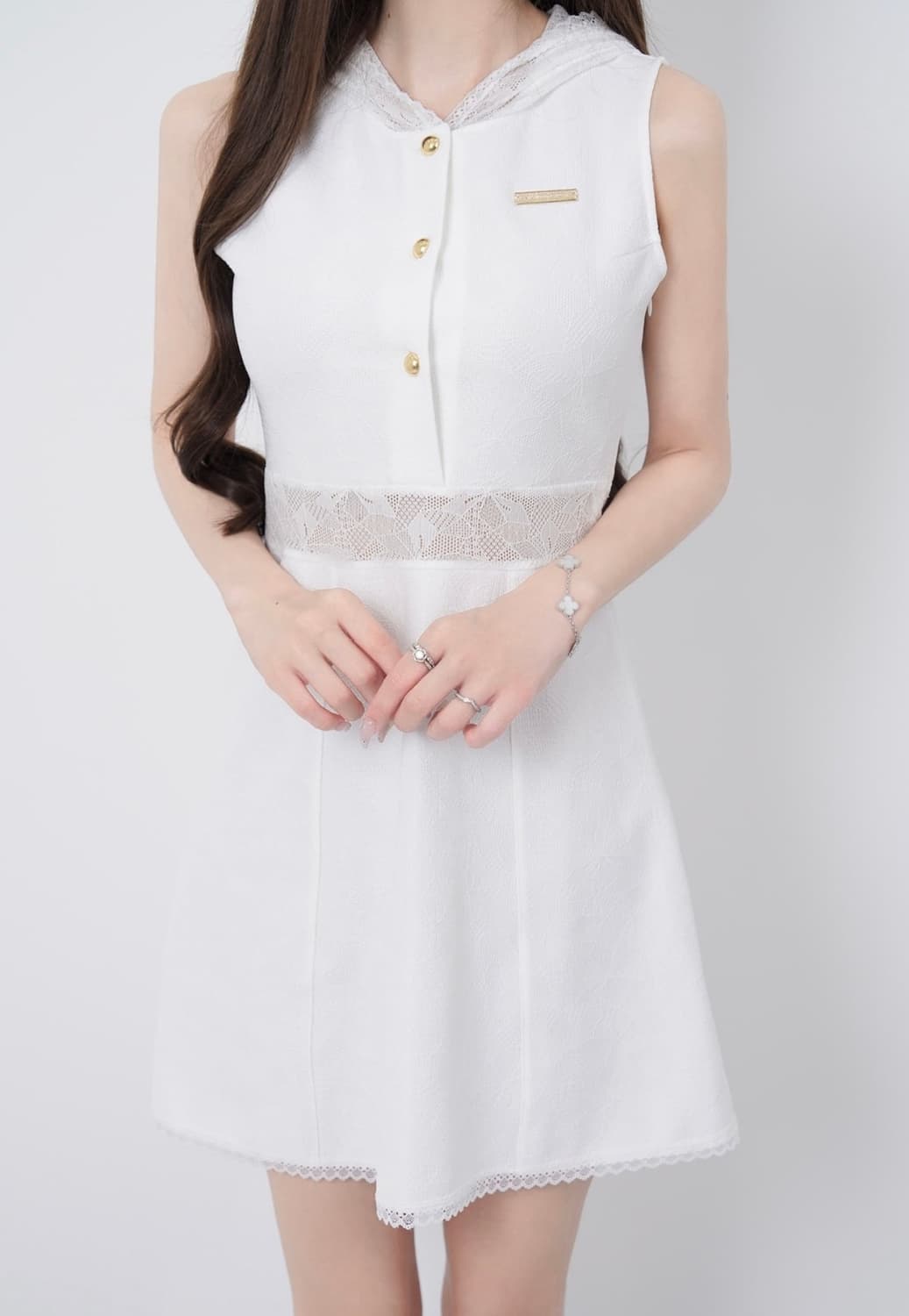 (일브) 루미뇽 Lumignon Lace hoodie flare dres 상품이미지1