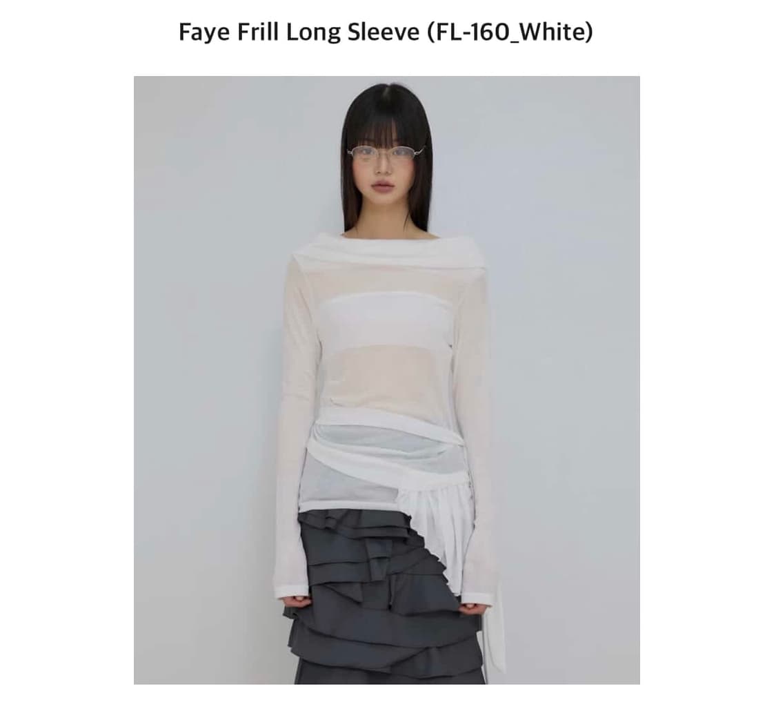 플레어업 flareup faye frill long sleeve 상품이미지1