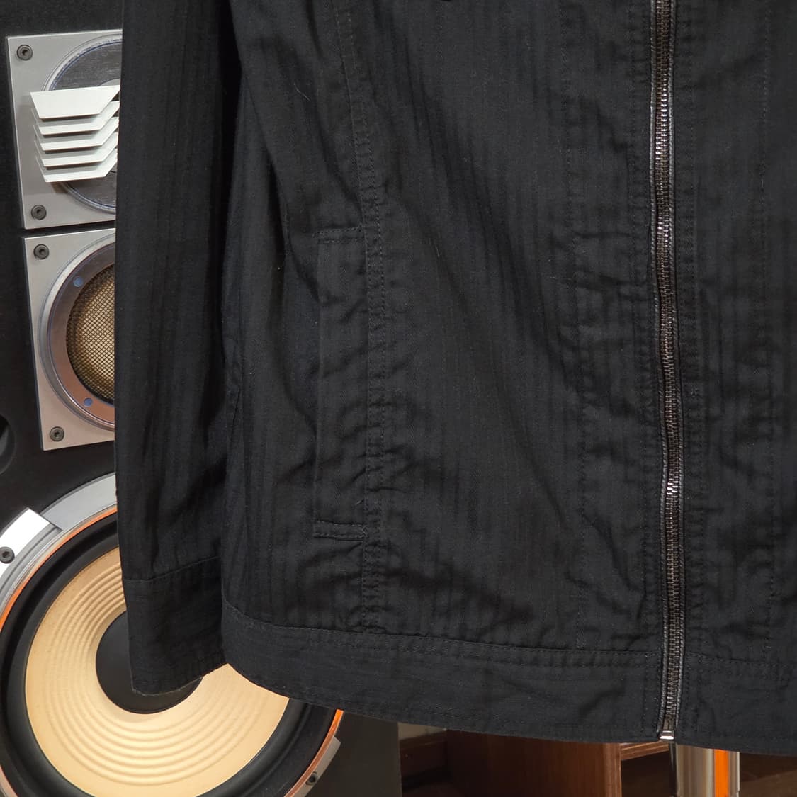 JPN 넥버클 펑크 스트라이프 코튼 셔츠 집업 상품이미지5