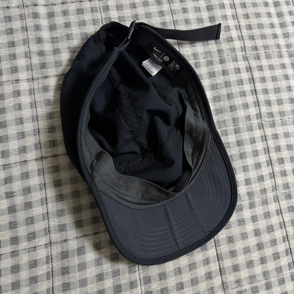 (L/XL) 나이키 드라이 핏 런닝 플라이캡 블랙  상품이미지3