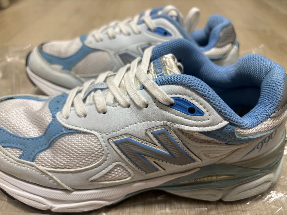 뉴발란스 990v3 화이트 블루 220 상품이미지3